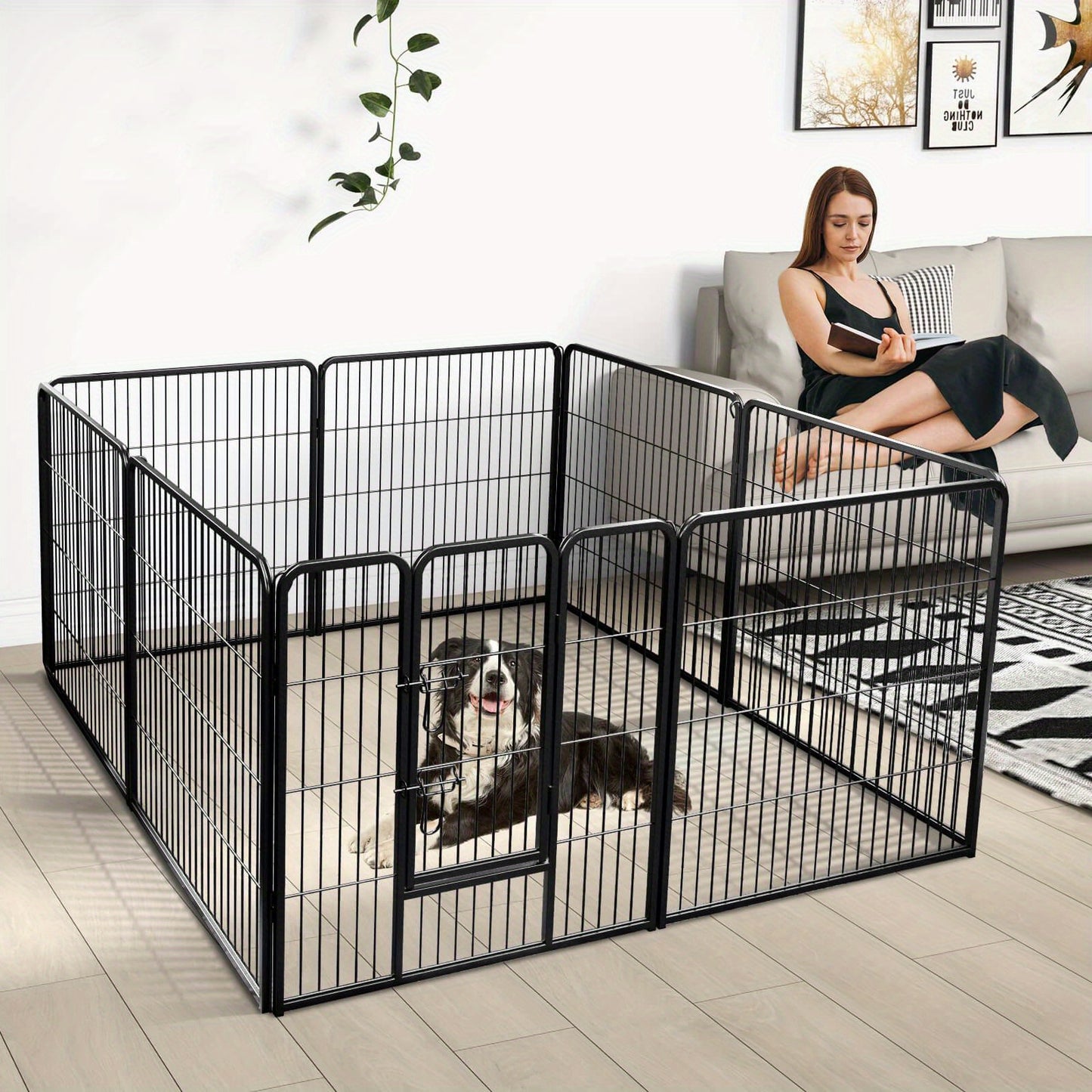 PawPalace 8-Panel Playpen