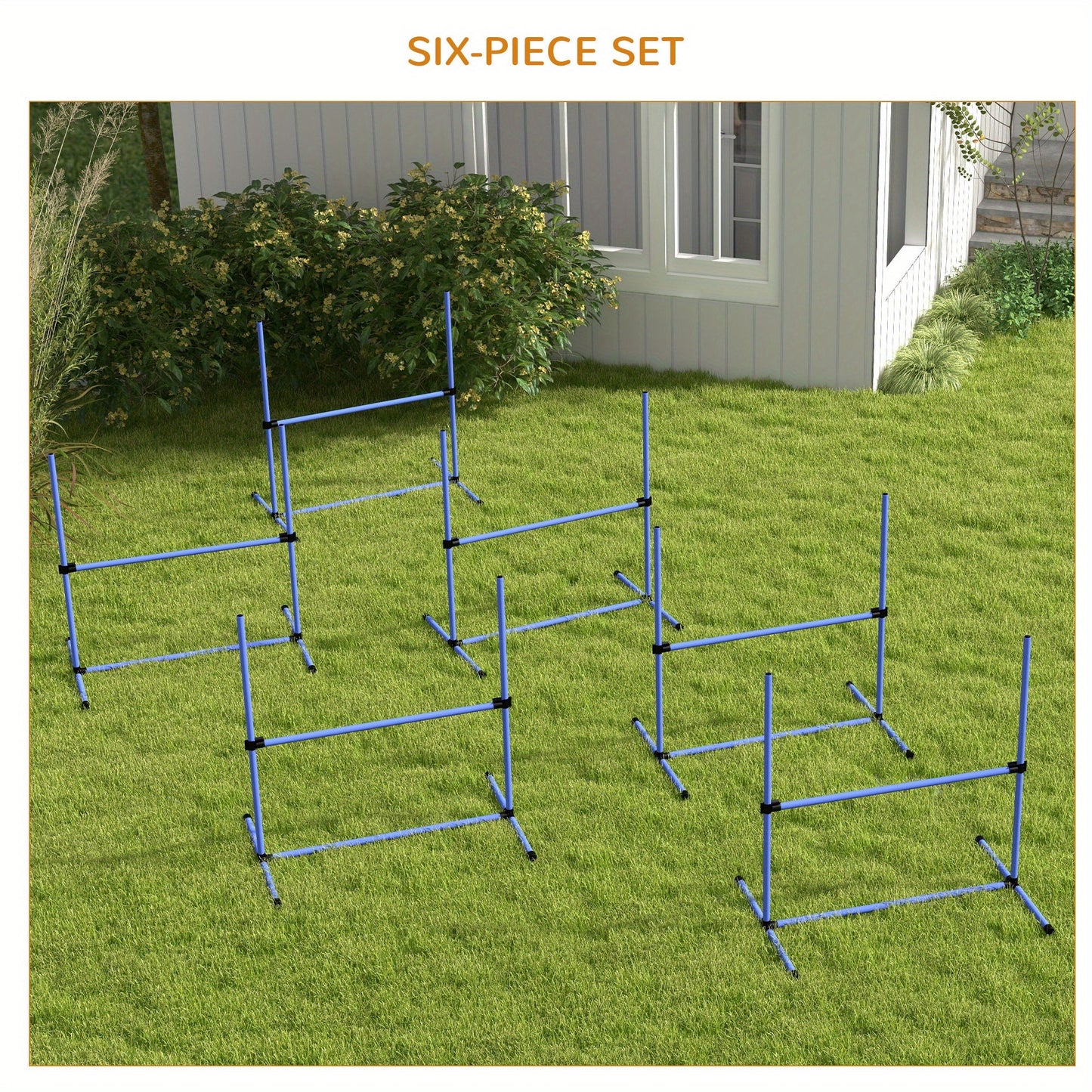 PawHut -ZoomPup 6-in-1 Agility Adventure Set