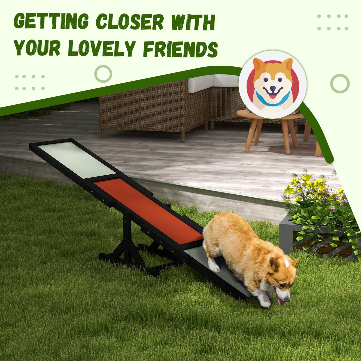 Wag & Wobble Canine Seesaw Trainer