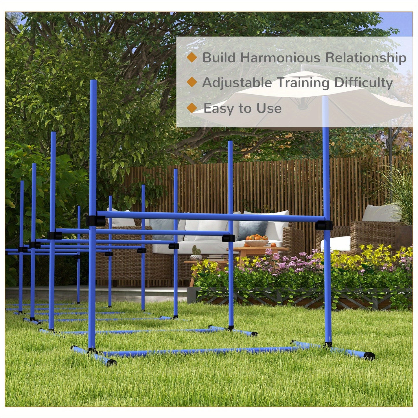 PawHut -ZoomPup 6-in-1 Agility Adventure Set