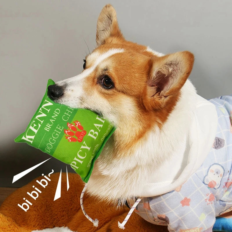 Chomp ‘n’ Chips Plush Dog Toy