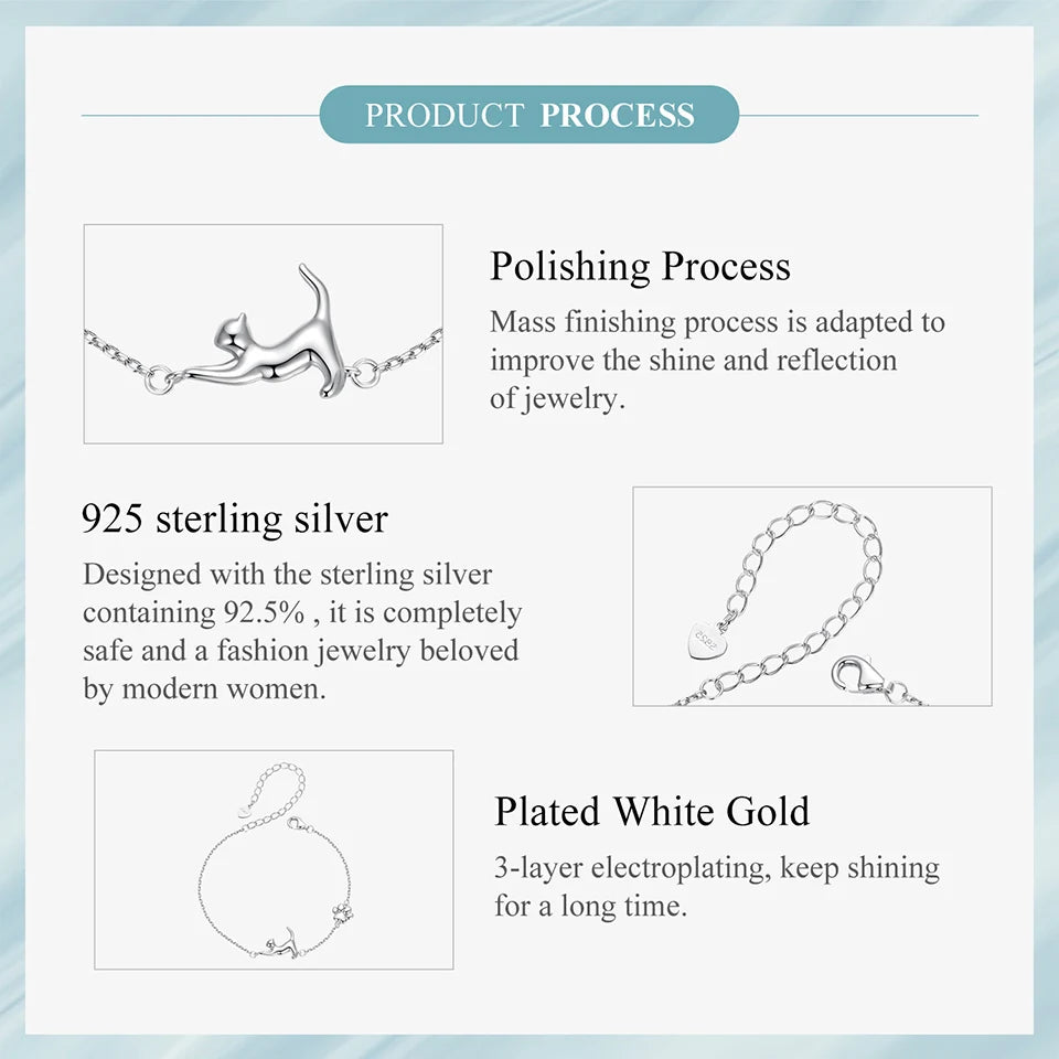 Pawlinks Sterling Silver Charm Bracelet