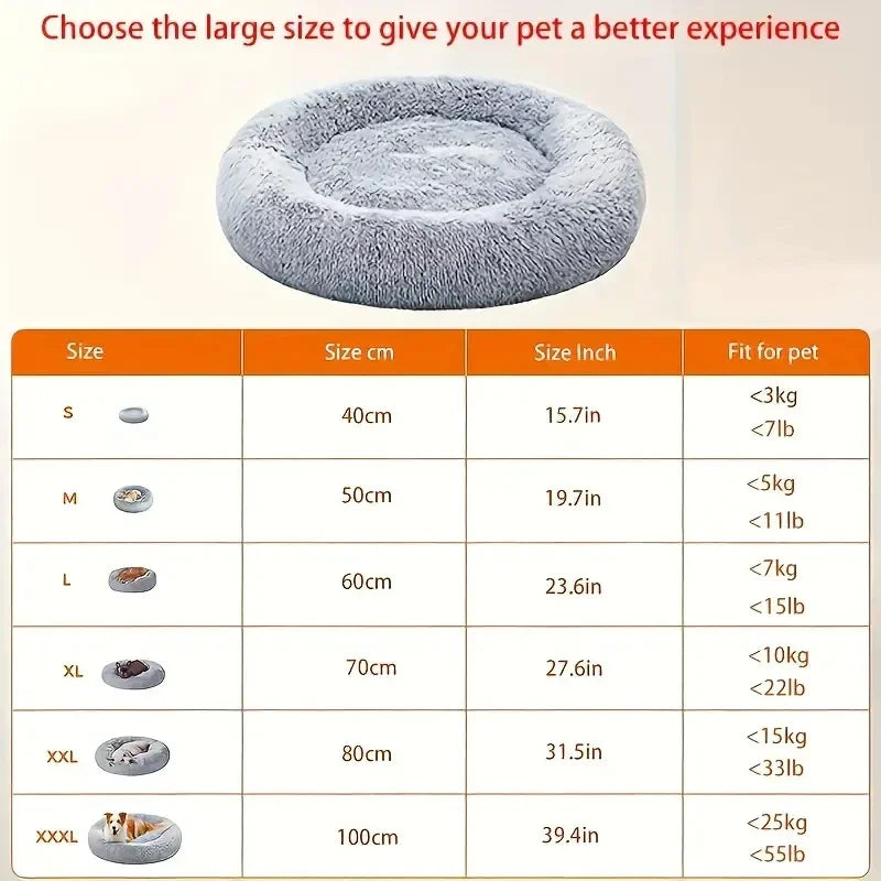 FluffNest Plush Pet Bed