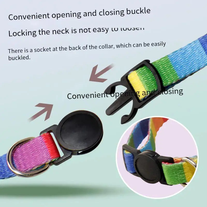 PridePaws Rainbow Collar