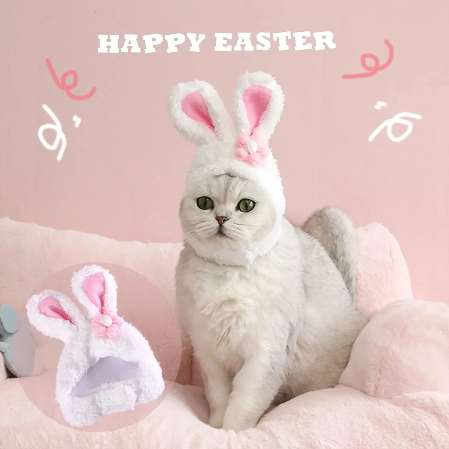 BunnyWhiskers Cozy Cat Hat