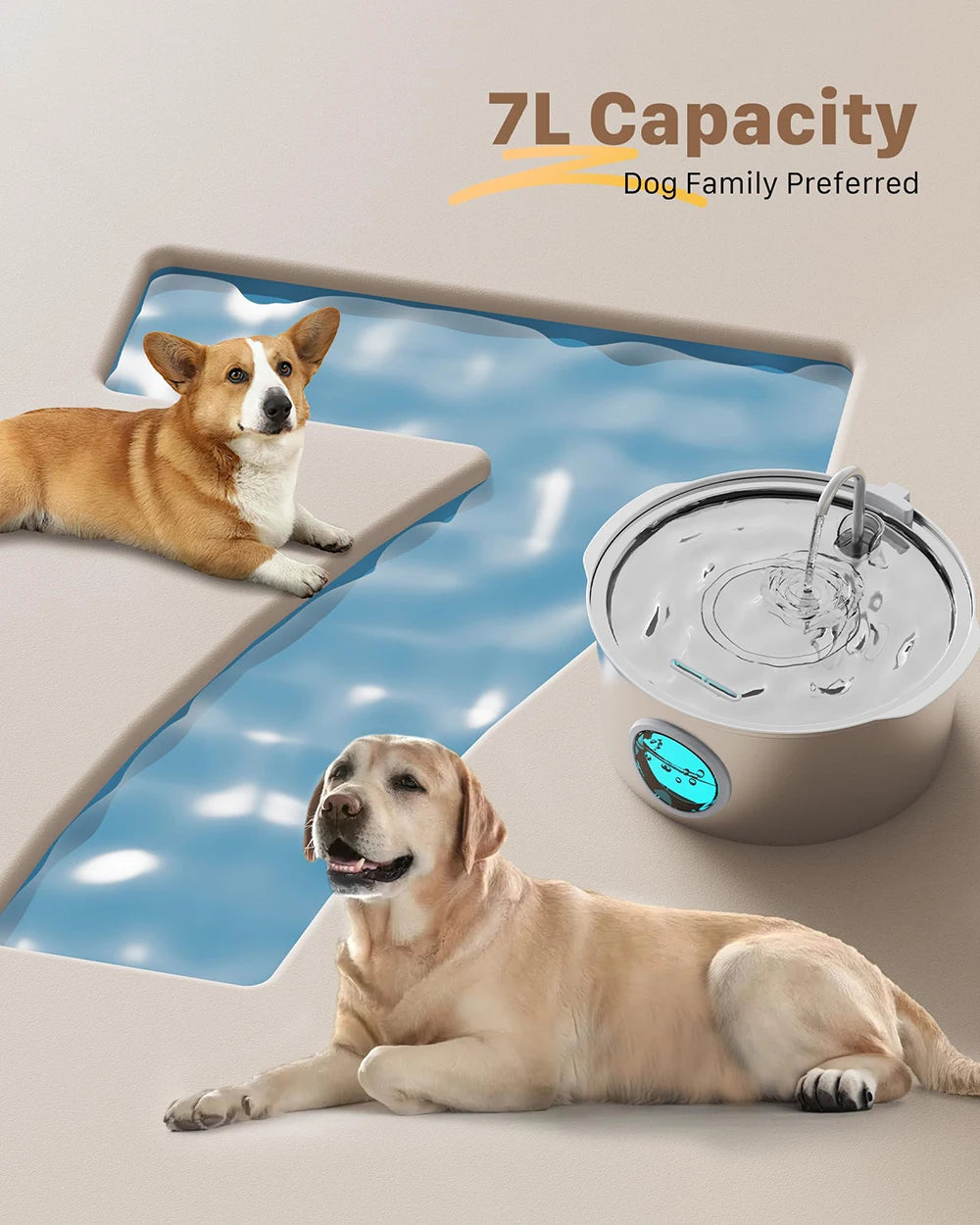 HydroPaws UltraFlow Pet Fountain