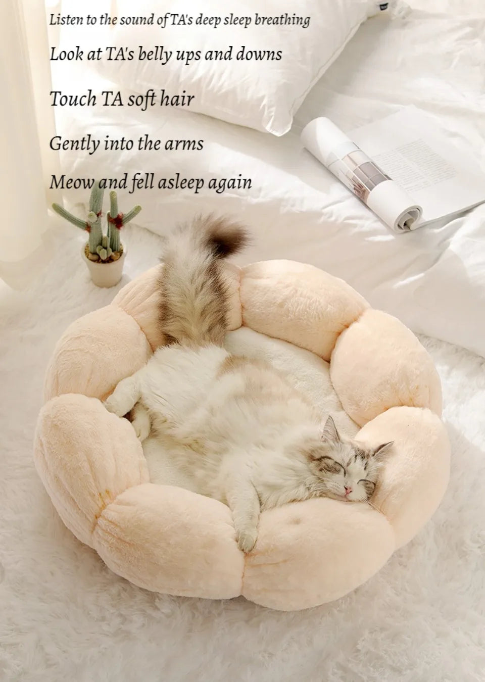 BloomNest Plush Pet Bed