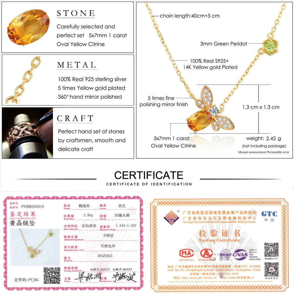 HoneyGlow Bee Necklace