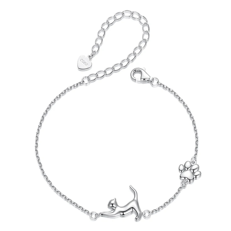 Pawlinks Sterling Silver Charm Bracelet