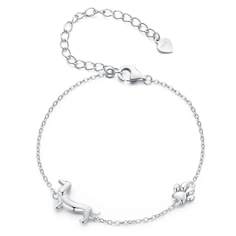 Pawlinks Sterling Silver Charm Bracelet