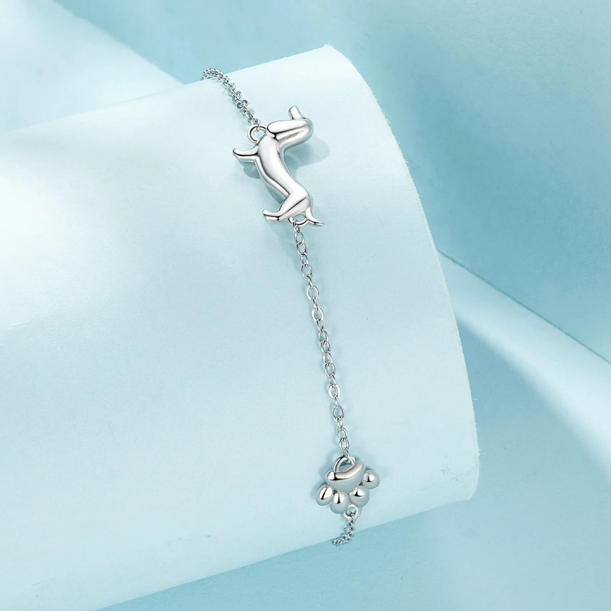 Pawlinks Sterling Silver Charm Bracelet