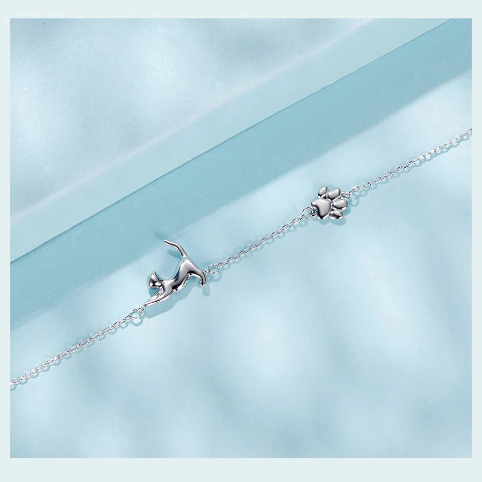 Pawlinks Sterling Silver Charm Bracelet