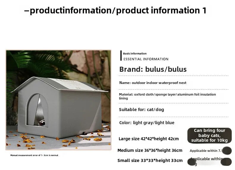 SnuggleHut Outdoor Pet Cave