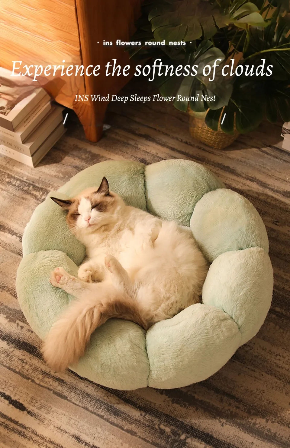 BloomNest Plush Pet Bed