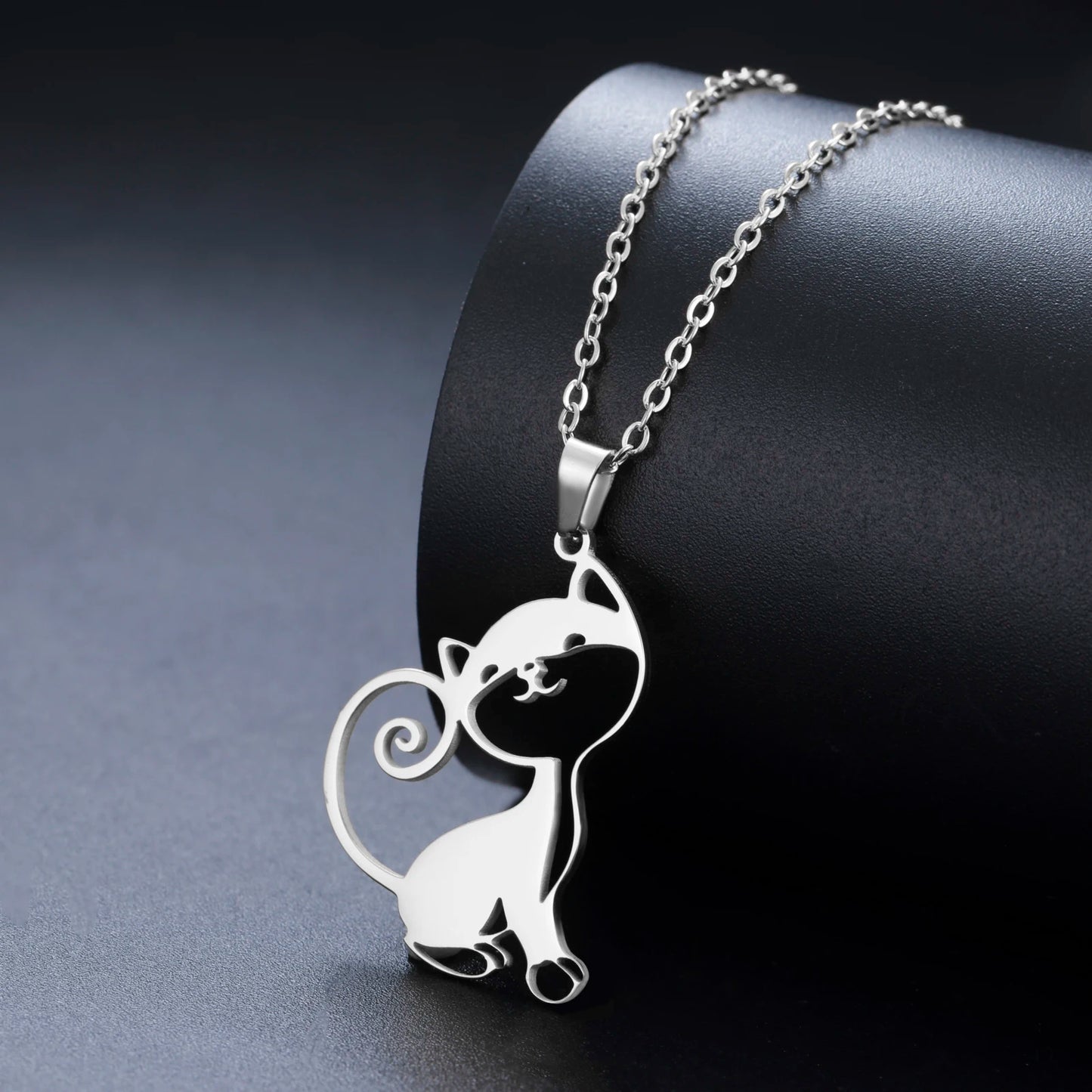 Purrfectly Yours Cat Pendant Necklace