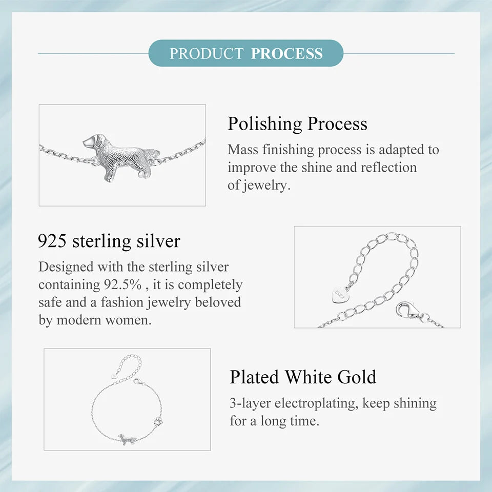 Pawlinks Sterling Silver Charm Bracelet