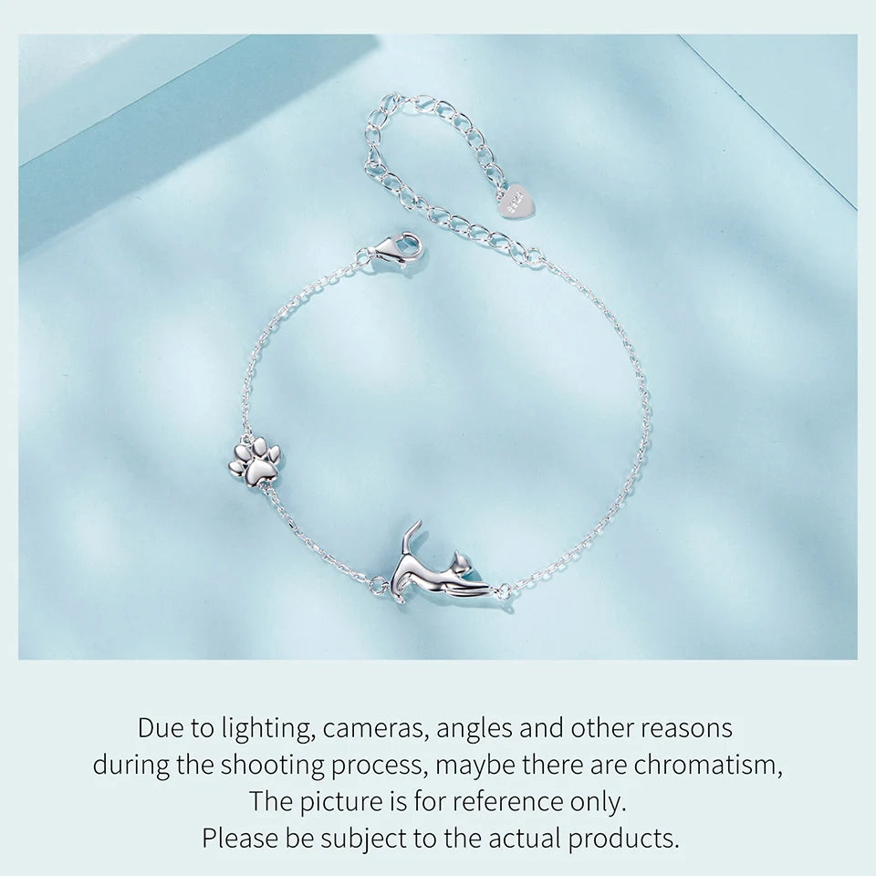 Pawlinks Sterling Silver Charm Bracelet