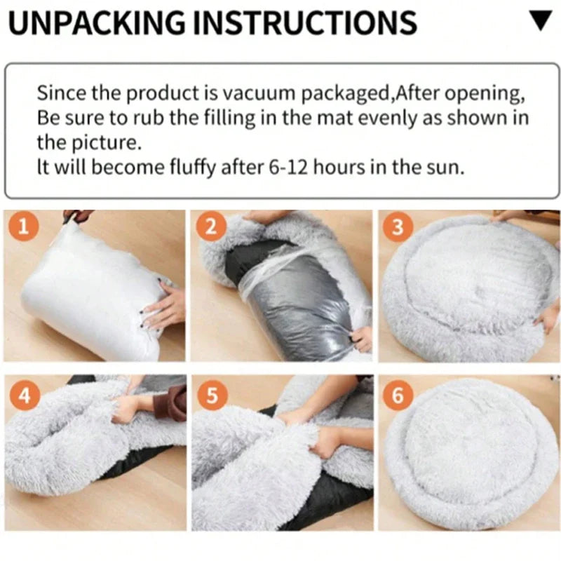 FluffNest Plush Pet Bed