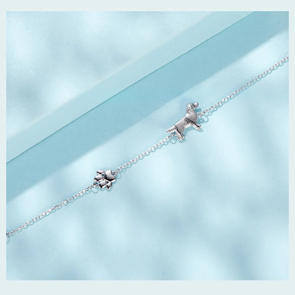 Pawlinks Sterling Silver Charm Bracelet