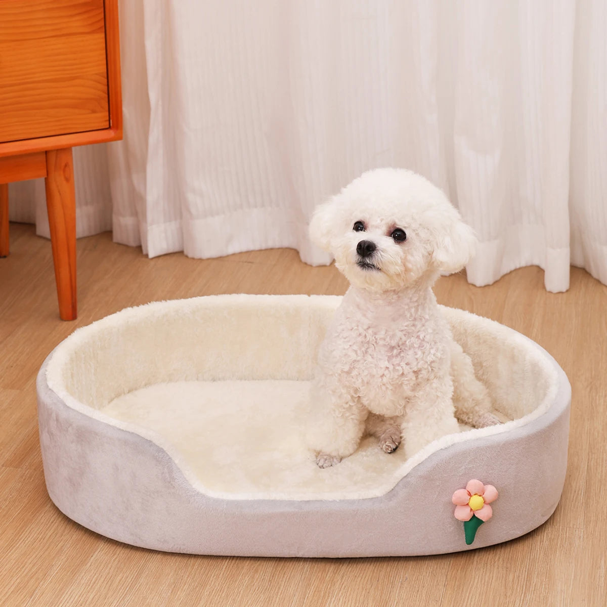 PawBlossom Cozy Fence Pet Bed