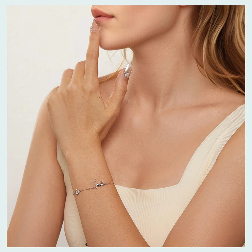 Pawlinks Sterling Silver Charm Bracelet