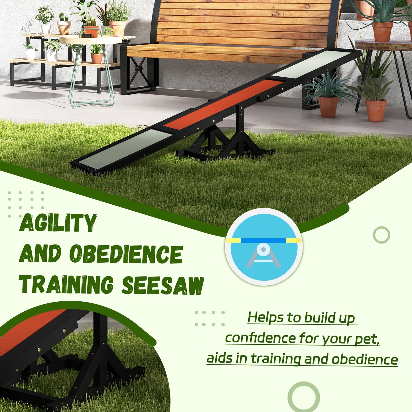 Wag & Wobble Canine Seesaw Trainer