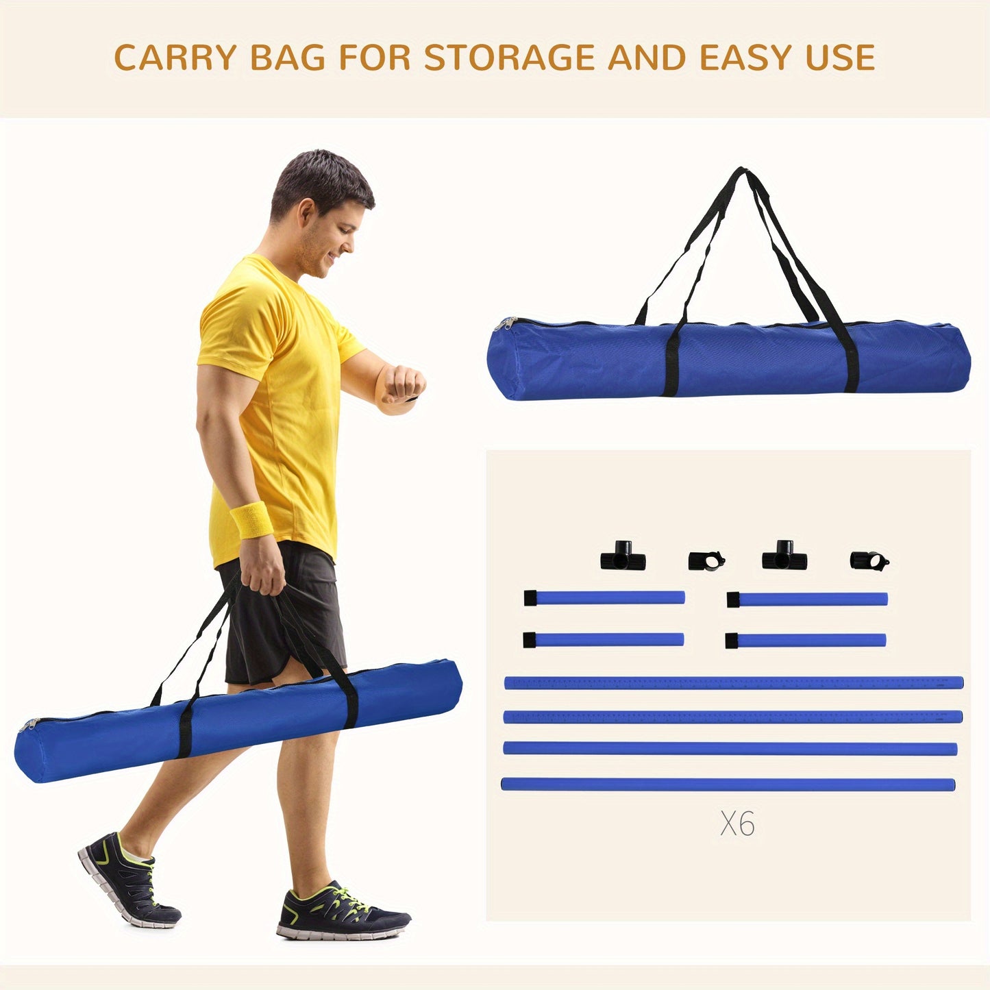 PawHut -ZoomPup 6-in-1 Agility Adventure Set