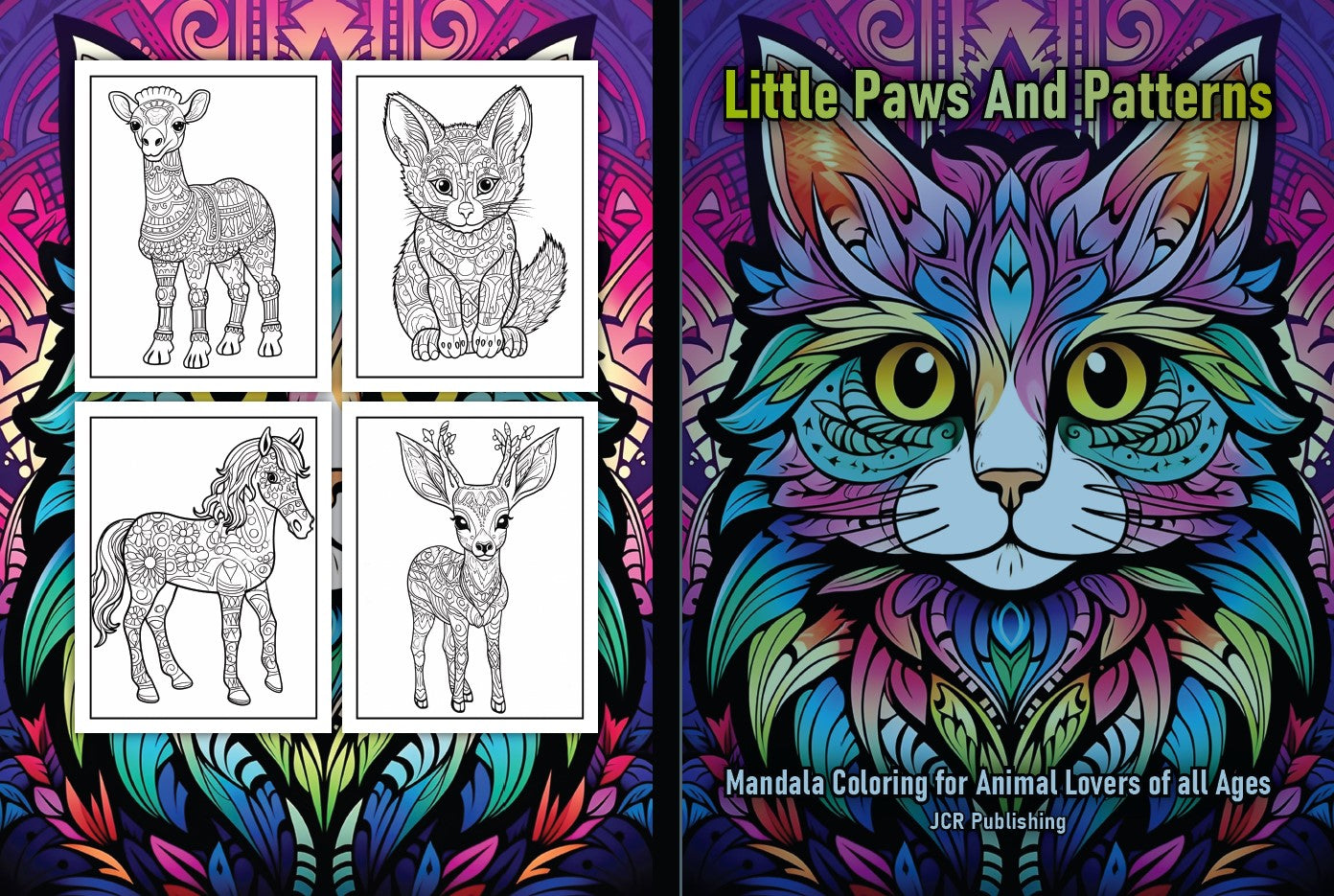 Coloring Book - Little Paws & Patterns: Mandala Coloring for Animal Lovers of All Ages