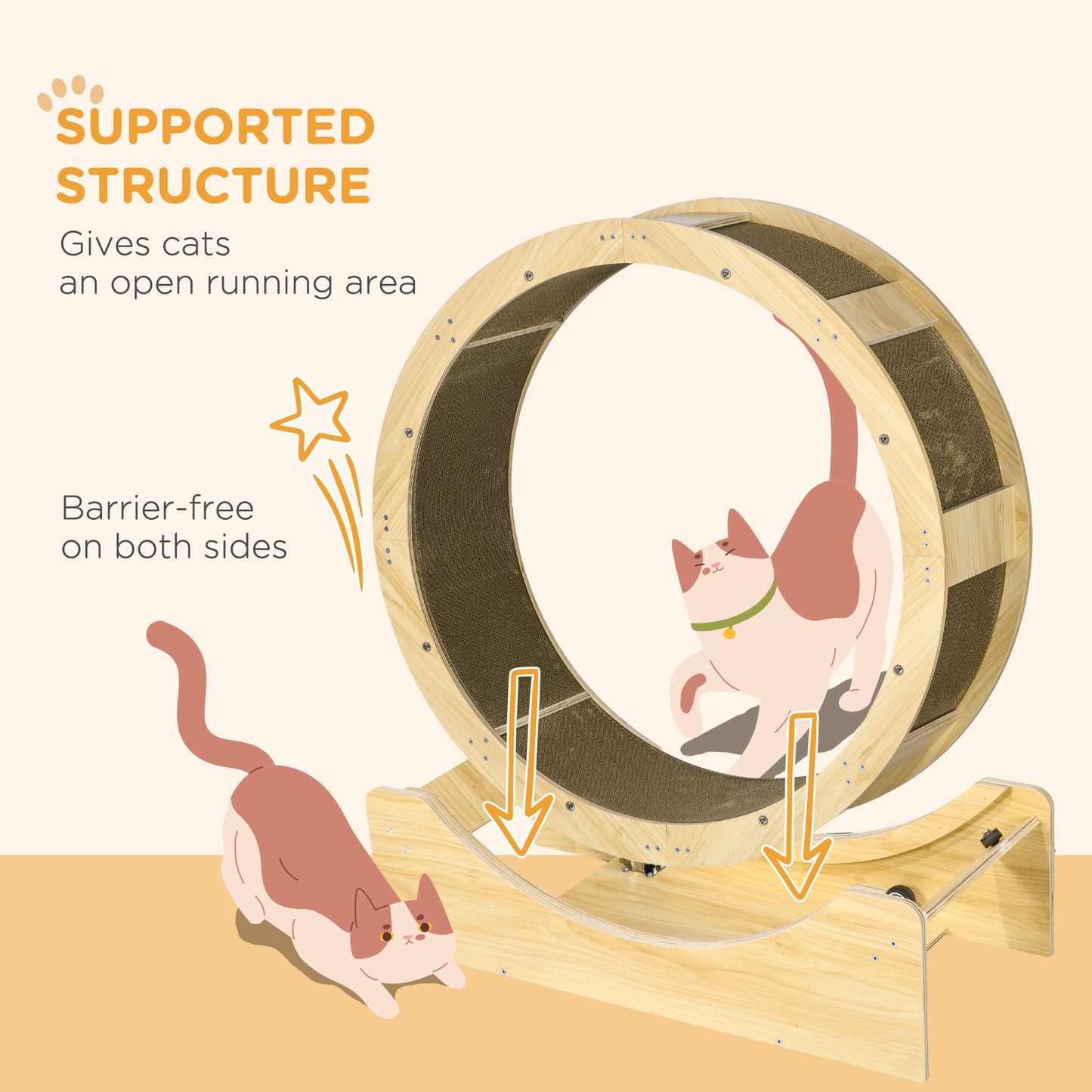 ZoomiWhirl Cat Cardio Wheel - 36"