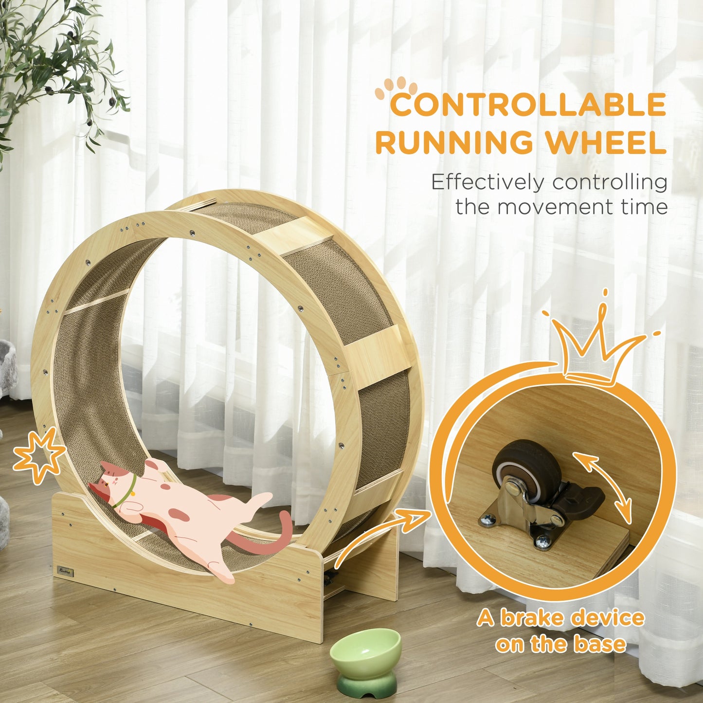 ZoomiWhirl Cat Cardio Wheel - 36"