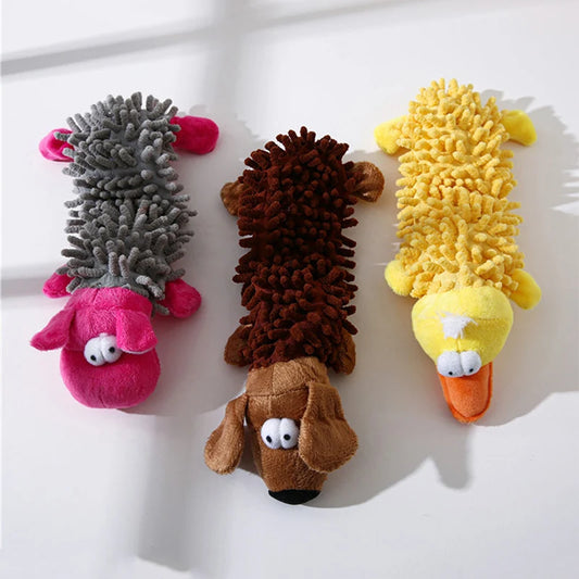 Critter Chompers Small Plush Squeaky Toys