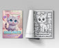 Coloring Book - Cute Cats and Cool Facts: Learn as You Color