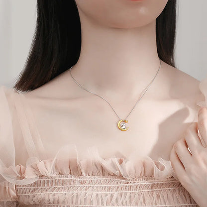 LunaHop Moon Rabbit Pendant Necklace