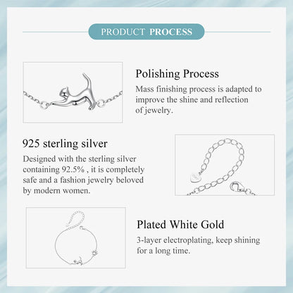 Pawlinks Sterling Silver Charm Bracelet