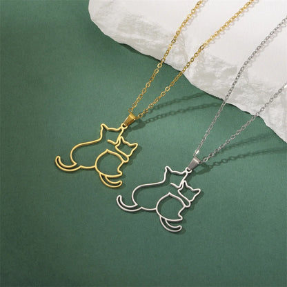 Pawfect Hug Pet Lover Pendant Necklace