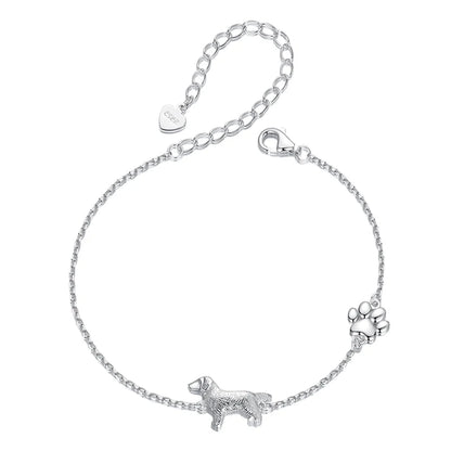 Pawlinks Sterling Silver Charm Bracelet