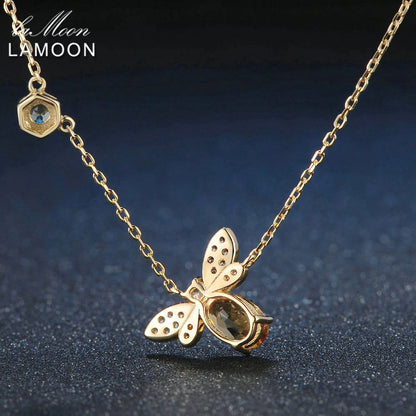 HoneyGlow Bee Necklace