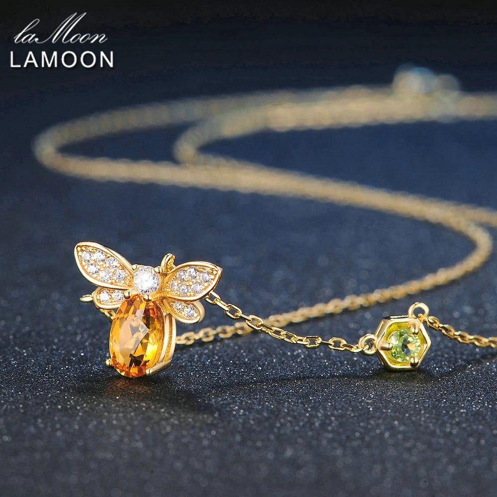 HoneyGlow Bee Necklace