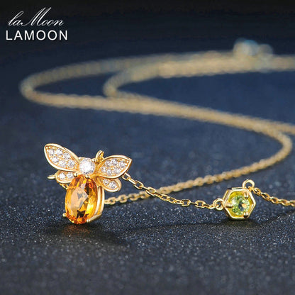 HoneyGlow Bee Necklace