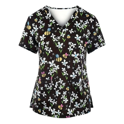 Paw-fessional Prints Scrub Tops
