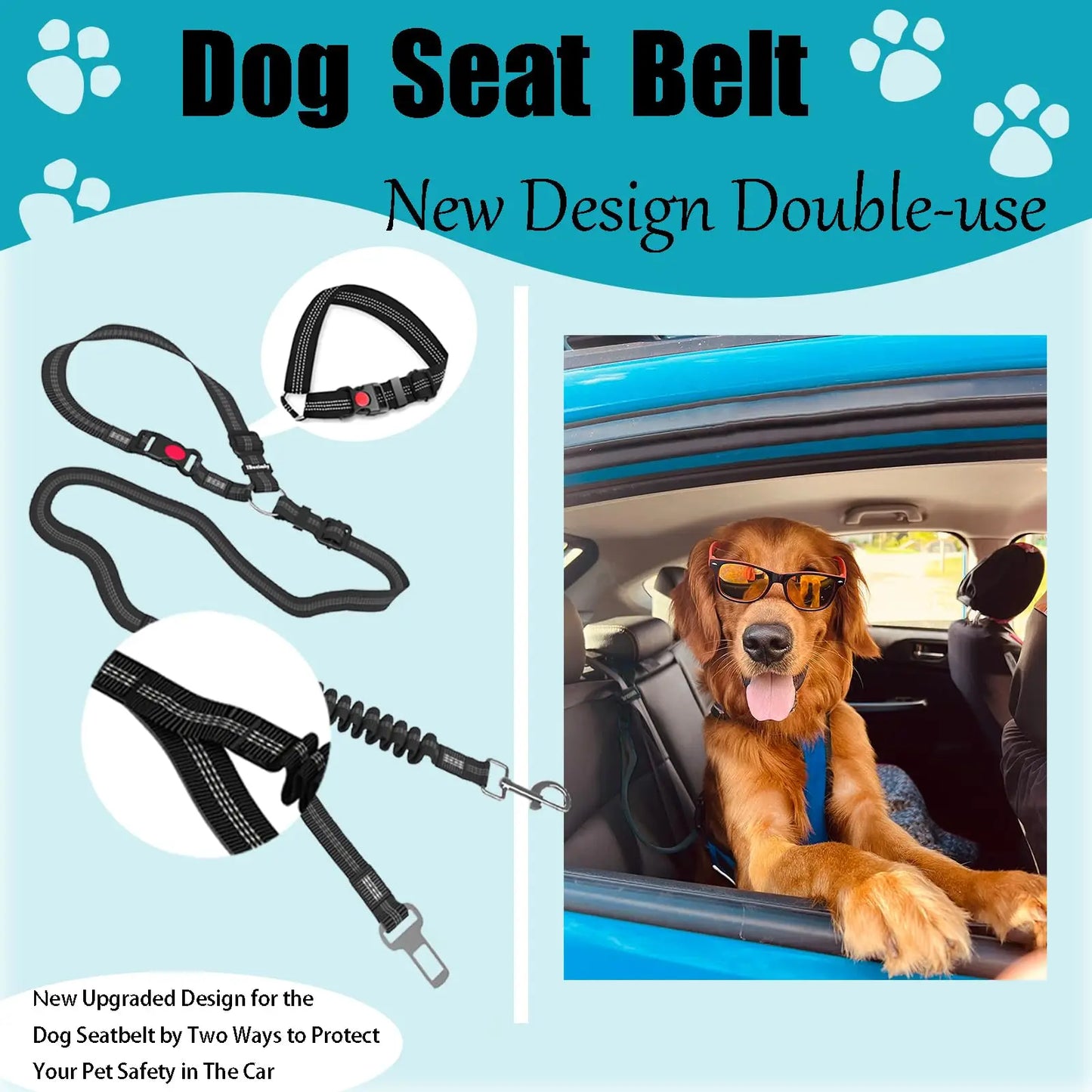 Bark & Buckle Ride Safe Dog Seat Belt