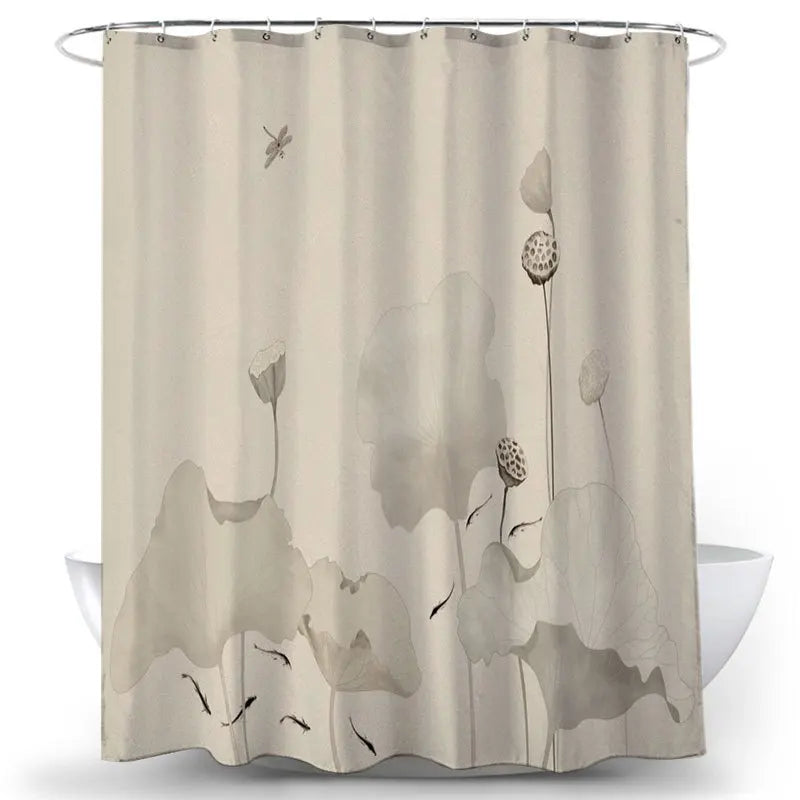Feathered Florals Shower Curtain