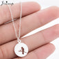 WildCharm Stainless Steel Animal Pendant Necklace