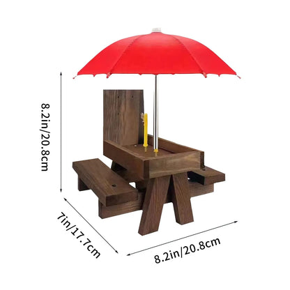 The Squirrel Snack Shack: Backyard Bistro Table