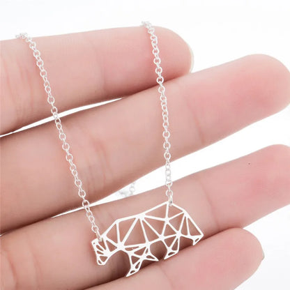 WildCharm Stainless Steel Animal Pendant Necklace