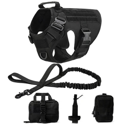 K9 Commando Tactical Dog Harness & Leash Set