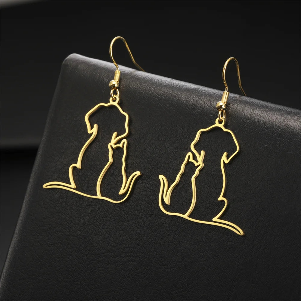 Pawfect Hug Pet Lover Pendant Necklace