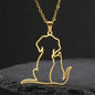 Pawfect Hug Pet Lover Pendant Necklace