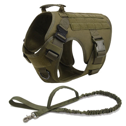 K9 Commando Tactical Dog Harness & Leash Set