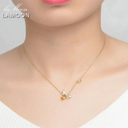 HoneyGlow Bee Necklace